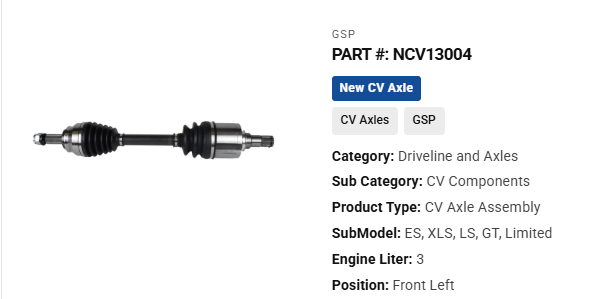 GSP NCV13004 4